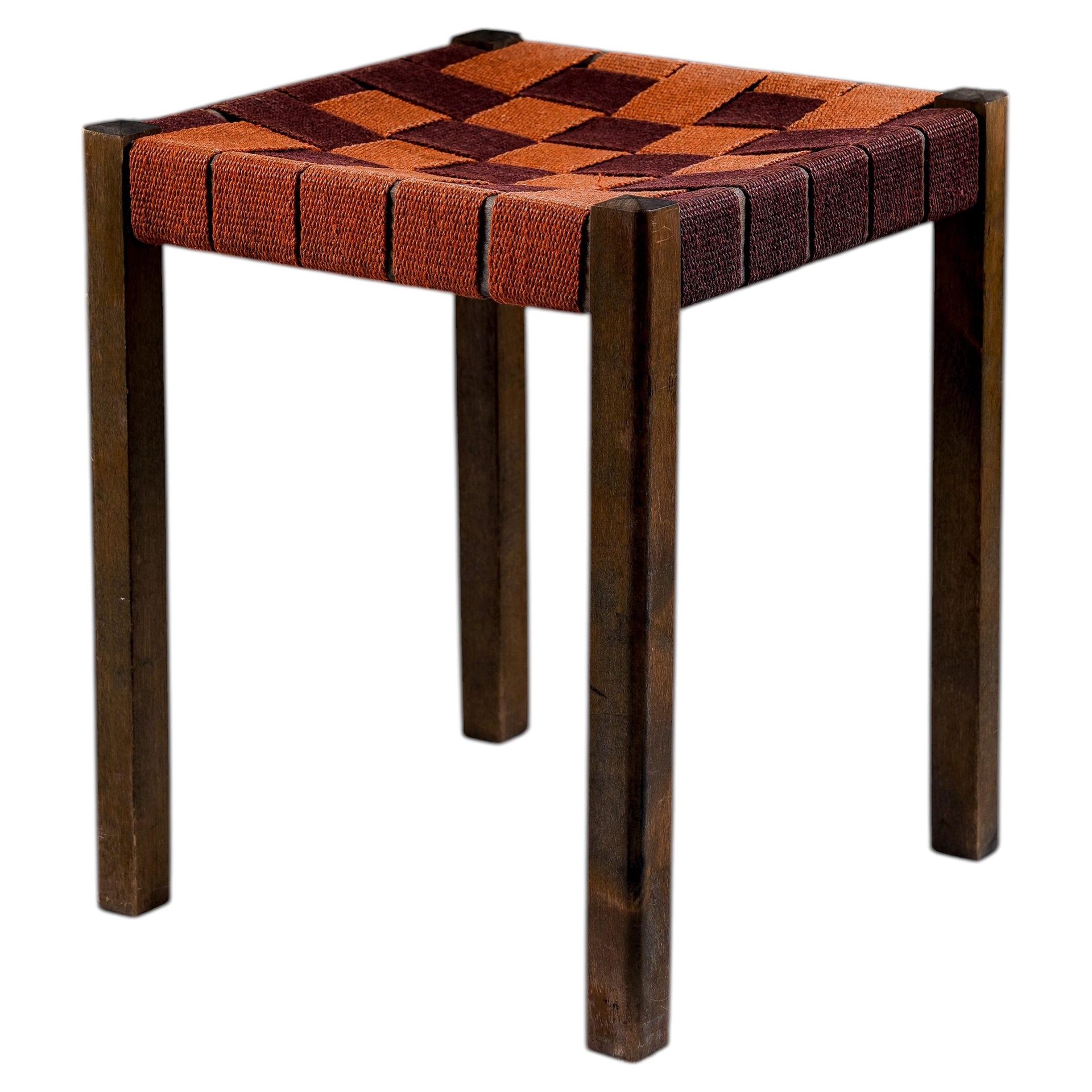 Swedish Modern stool by Axel Larsson for Gemla, Sweden For Sale