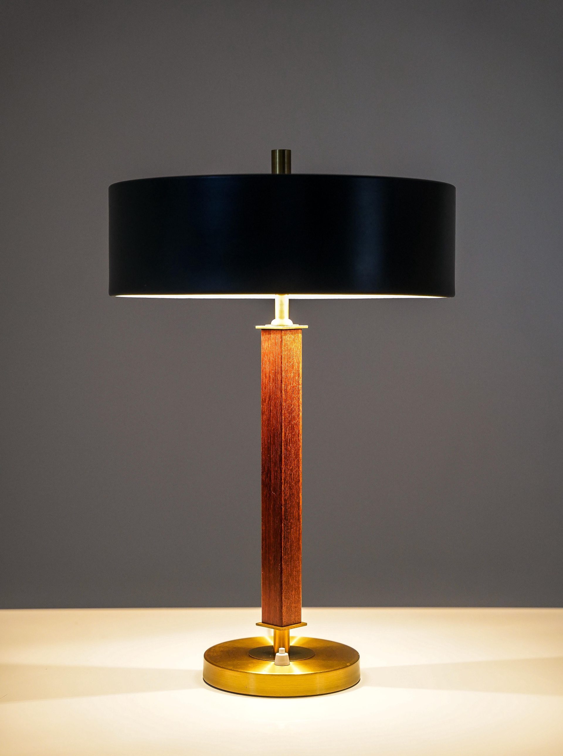 Table lamp by Einar Bäckströms Metallvarufabrik, Sweden, 1960s For Sale 5