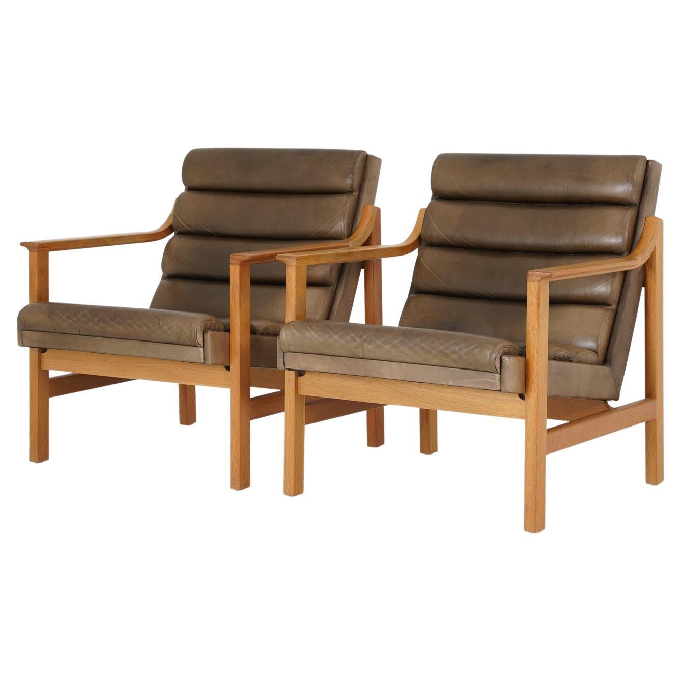 Mid-Century Swedish Lounge Chairs by Karl-Erik Ekselius for JOC Vetlanda