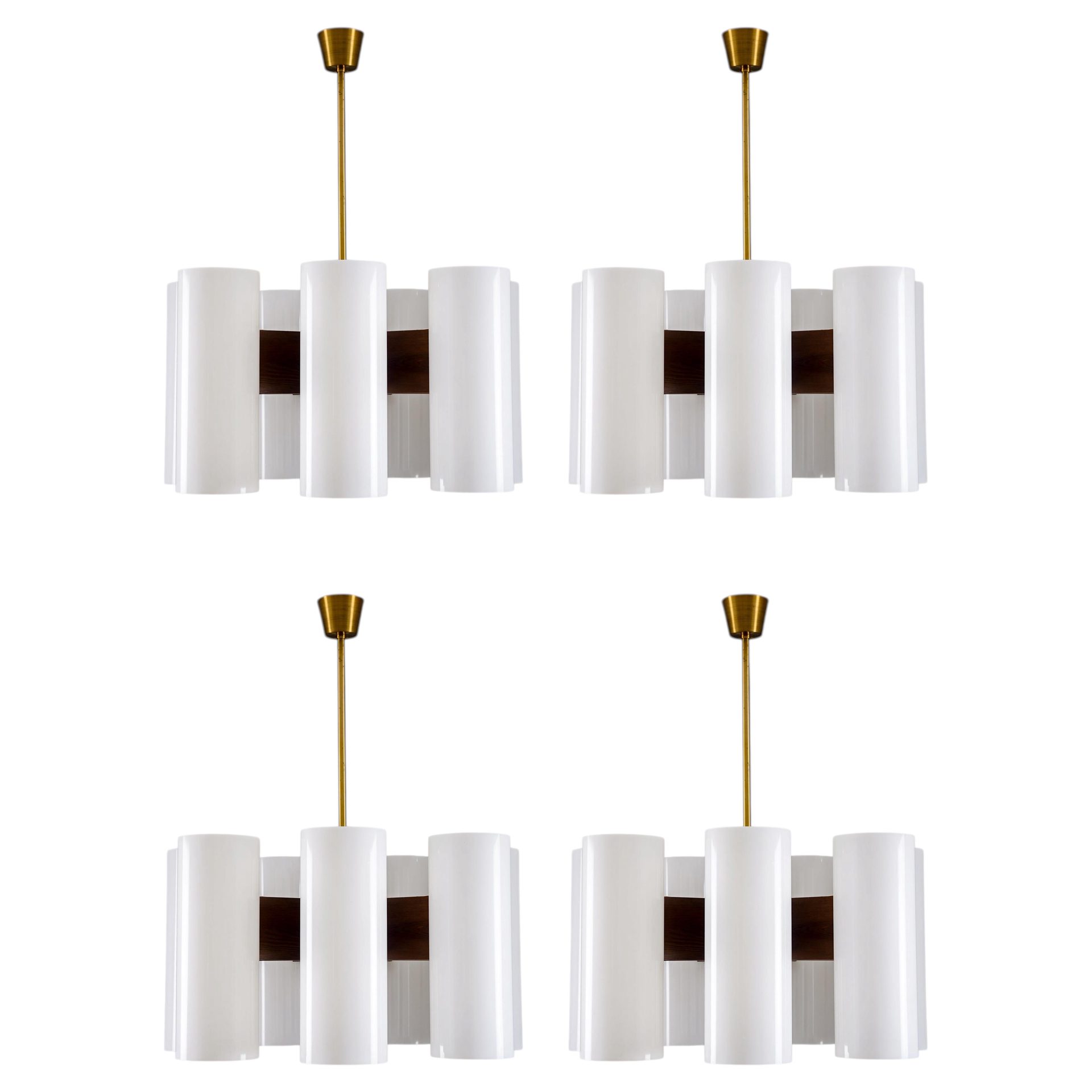 Swedish chandeliers by Holger Johansson for Westal, 1970s