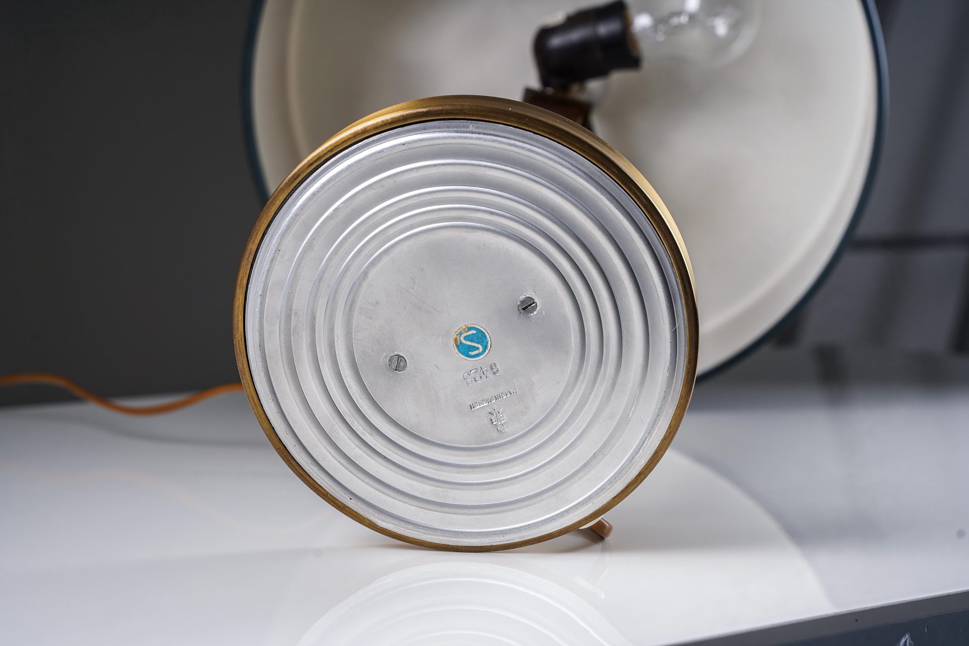 Table lamp by Einar Bäckströms Metallvarufabrik, Sweden, 1960s For Sale 3