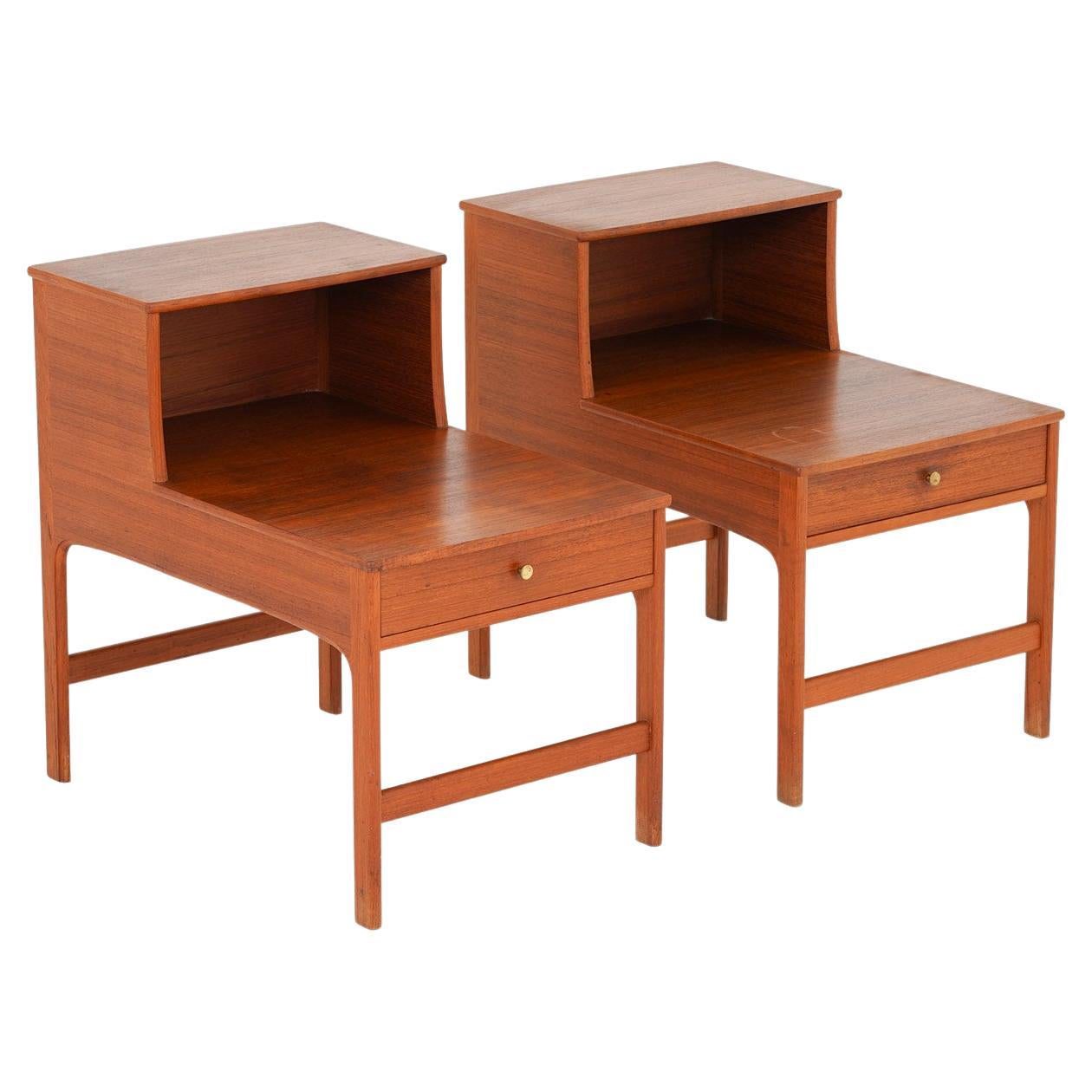 Scandinavian Midcentury Bedside Tables by Yngvar Sandström