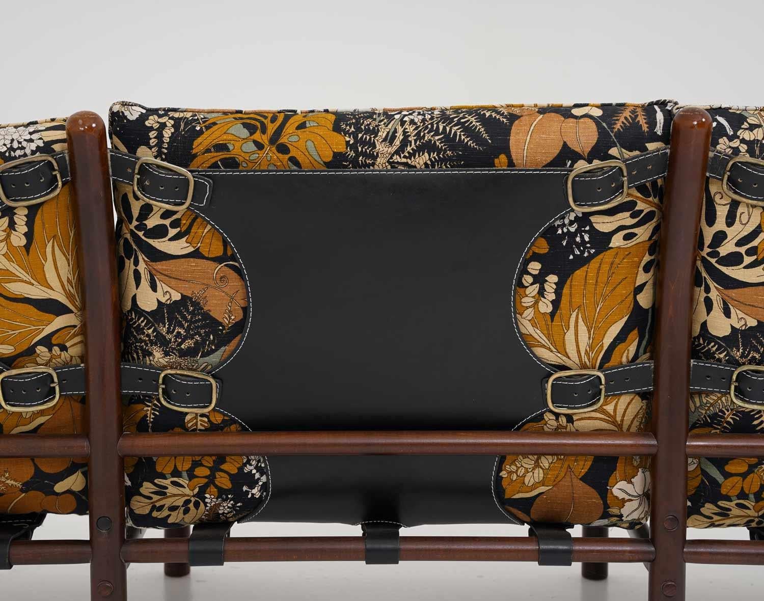 Leather Midcentury Swedish Sofa "Ilona" by Arne Norell For Sale