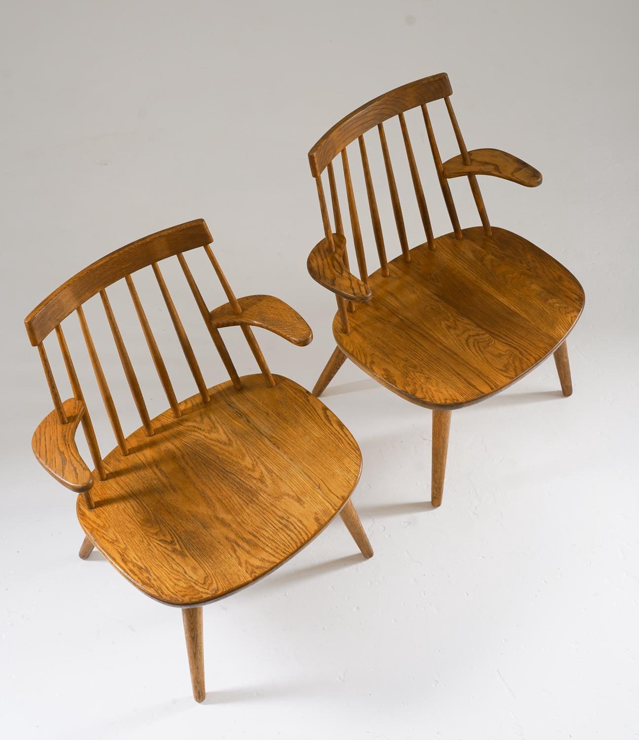 Scandinavian Modern Scandinavian Midcentury Armchairs Model "Sibbo" by Yngve Ekström For Sale