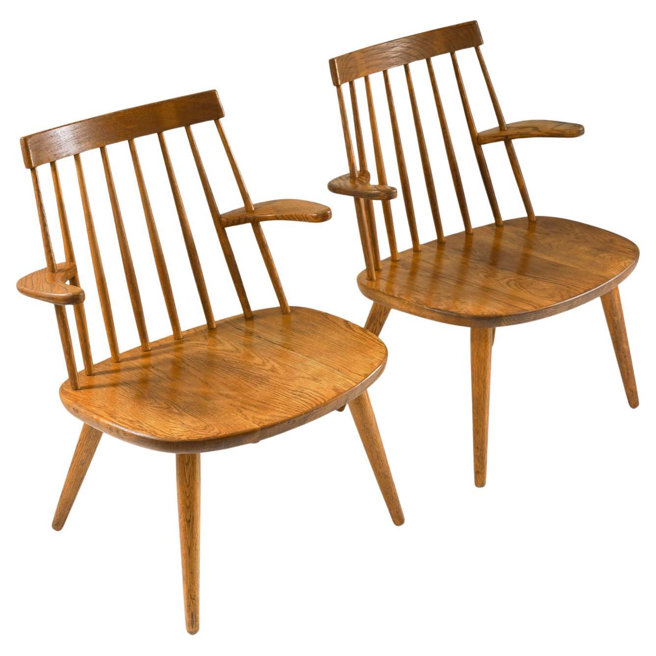 Scandinavian Midcentury Armchairs Model "Sibbo" by Yngve Ekström For Sale