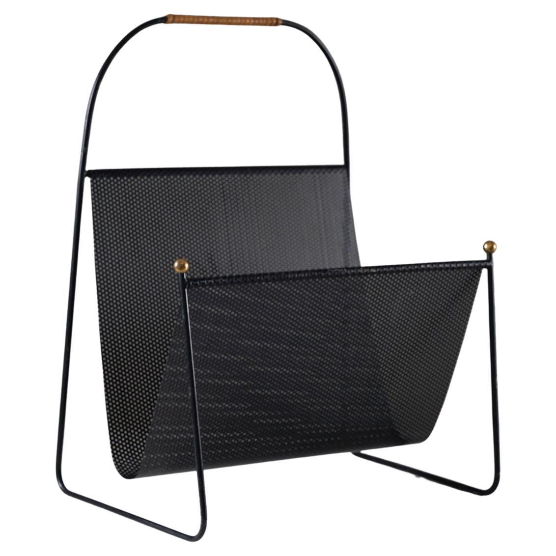 Scandinavian Midcentury Magazine Holder by Ystad Metall