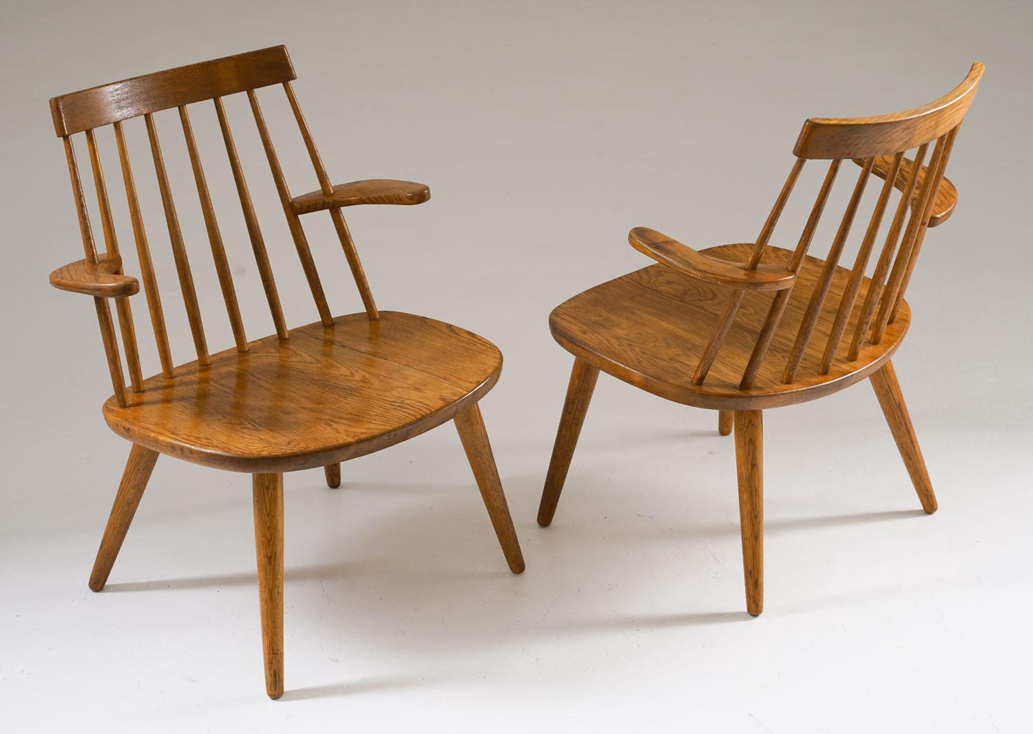 Swedish Scandinavian Midcentury Armchairs Model "Sibbo" by Yngve Ekström For Sale
