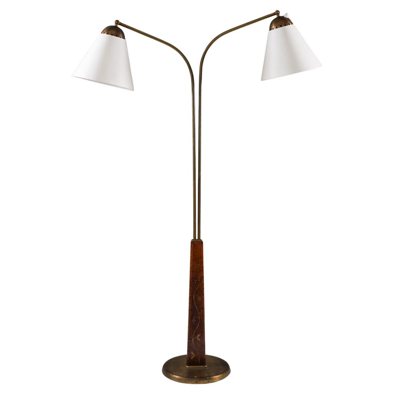 Swedish Modern Floor Lamp by Tor Wolfenstein